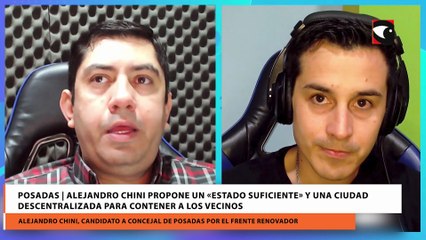 Posadas | Alejandro Chini propone un «Estado suficiente» y una ciudad descentralizada para contener a los vecinos