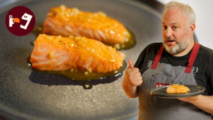 SALMÓN A LA NARANJA y MIEL, una RECETA FÁCIL Y RÁPIDA que parece de restaurante de lujo