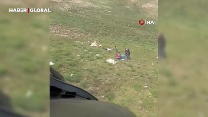 Van'da dağda bayılan çoban helikopterle kurtarıldı
