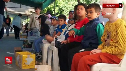 Burdur’da asırlık çörek toplama geleneği bayram arifesinde yaşatıldı