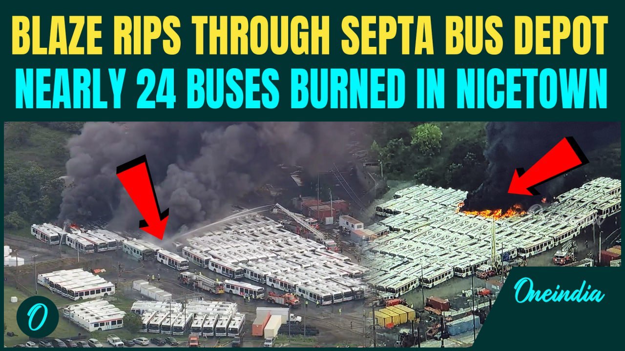 VIDEO: Philadelphia SEPTA Bus Depot Fire Engulfs Nearly Two Dozen Buses | Nicetown-Tioga