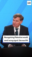 Recognizing Palestine would send ‘wrong signal’: German FM