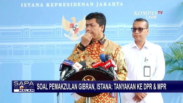 Soal Surat Usulan Pemakzulan Wapres Gibran, Wamensesneg: Tanyakan ke DPR dan MPR