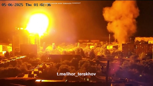 Kilka osób zginęło po ataku rosyjskich dronów na Charków i Pryłuki