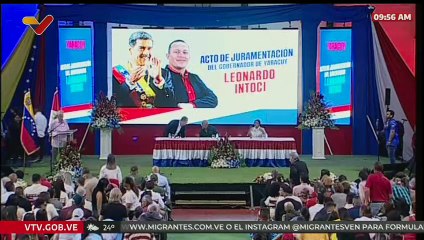 Juramentación de Leonardo Intoci como gobernador del estado Yaracuy para el período 2025-2029
