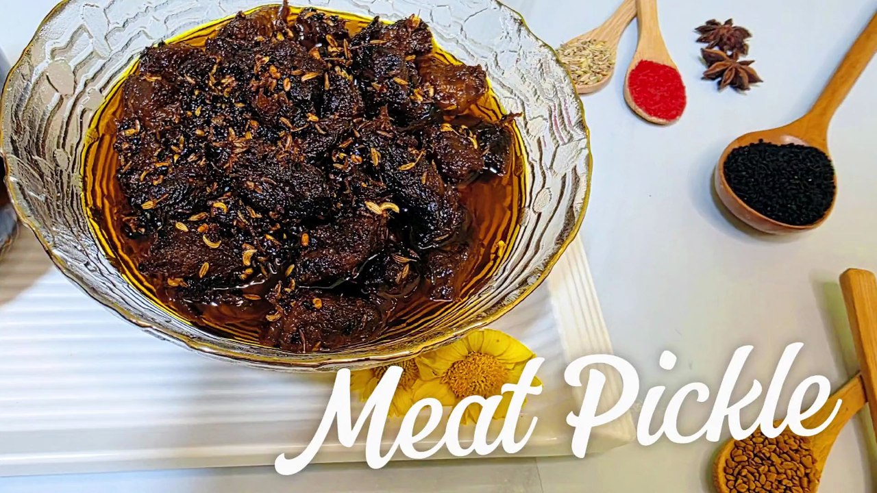 Meat Pickle - My Mother's Recipe || How to make meat pickle at home!