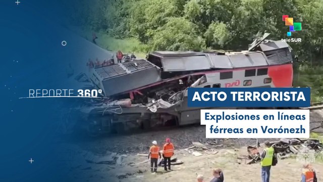 Reportan varias detonaciones en vías férreas de Rusia