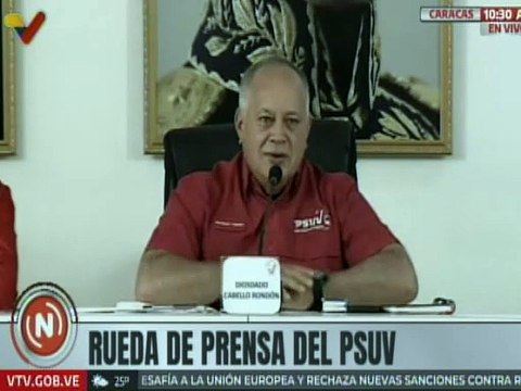 Sec. Gral. del PSUV Diosdado Cabello: Garantizamos que las elecciones del 27J serán de paz