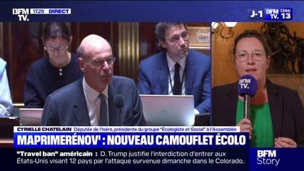 Suspension de MaPrimeRénov': "C'est intolérable et extrêmement brutal", dénonce Cyrielle Chatelain (Écologistes et Social)