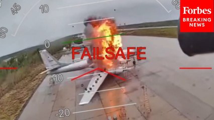 Extended Footage Of Ukraine's Major Drone Assault On Olenya Air Base In Russia