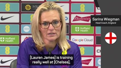 James is progressing 'really well' - Wiegman