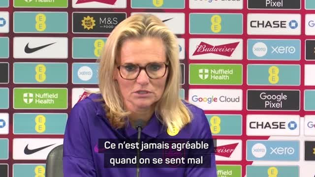 Angleterre - Wiegman : Bright ? J'espère qu'elle ira mieux au plus vite