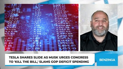 Tesla Shares Slide as Musk Urges Congress to 'Kill the Bill,' Slams GOP Deficit Spending