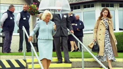 Queen Camilla visits Hexham Racecourse
