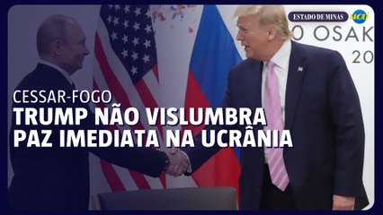 Trump afirma que não vislumbra paz imediata na Ucrânia, após conversar com Putin