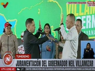 Neil Villamizar es juramentado como el primer gobernador electo del estado Guayana Esequiba