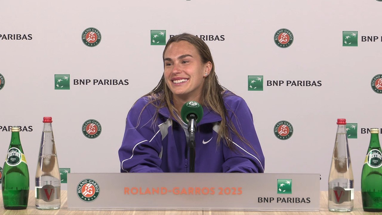 Roland-Garros 2025 - Aryna Sabalenka : "Je n'ai pas vraiment vu les sièges vides mais je comprends les gens"