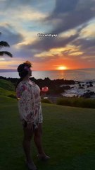 Enjoying the Sunset in Maui