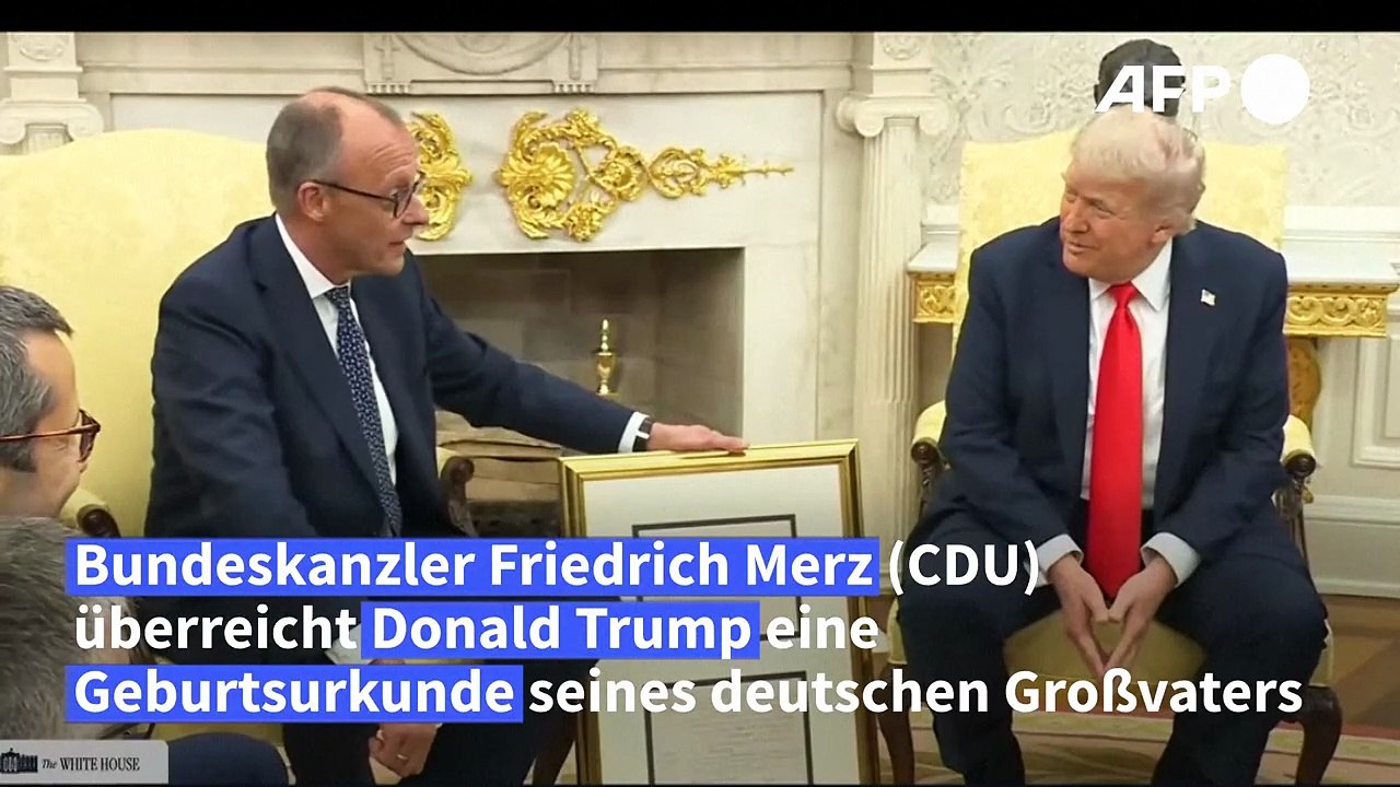 Merz und Trump: So verlief das Treffen im Oval Office
