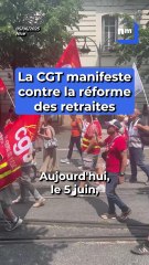 Les images de la manifestation contre la réforme des retraites du jeudi 5 juin 2025