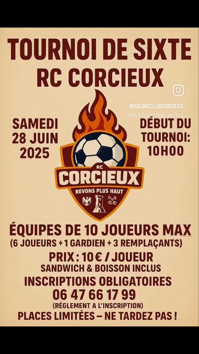 1er Tournoi de Sixte Au Racing Club Corcieux.