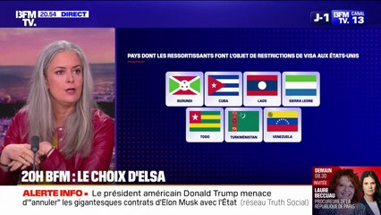 LE CHOIX D'ELSA - Donald Trump ferme les États-Unis aux ressortissants de 12 pays