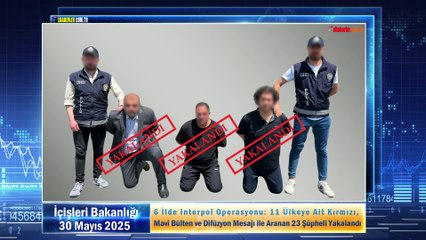 6 İlde Interpol Operasyonu: 11 Ülkeye Ait Kırmızı, Mavi Bülten ve Difüzyon Mesajı ile Aranan 23 Şüpheli Yakalandı