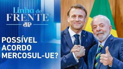 Macron recebe Lula para jantar em Paris | LINHA DE FRENTE