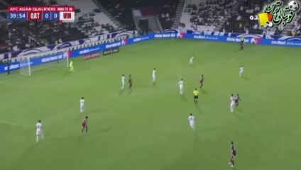 گل اول بازی قطر و ایران