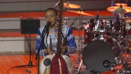 Gambian musician Sona Jobarteh performs at Berlin Philharmonie