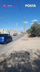 El terreno baldío que se vuelve vialidad en Durango