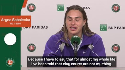 Sabalenka ready to 'fight' for first major clay court title