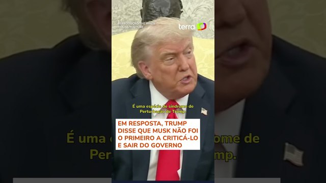 Trump diz que está 'muito decepcionado' com Elon Musk após crítica ao governo #shorts