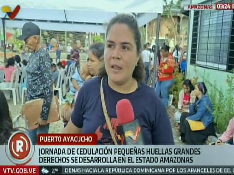 Niños amazonenses fueron beneficiados con jornada de cedulación Pequeñas huellas grandes derechos