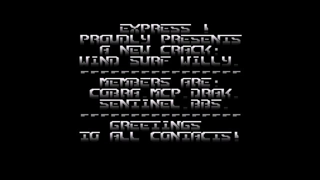 Amiga Cracktro Wind Surf Willy by Express (1989)