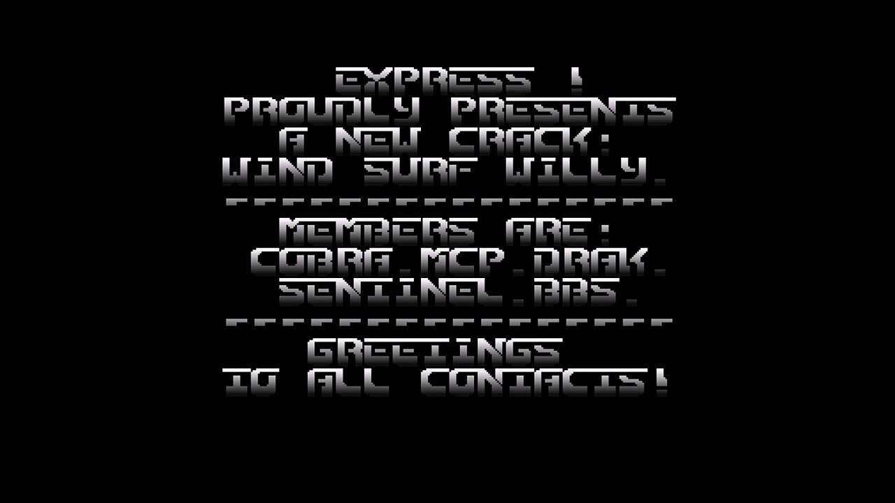 Amiga Cracktro Wind Surf Willy by Express (1989)
