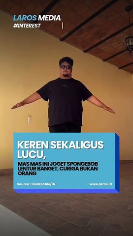 Keren Sekaligus Lucu! Mas-mas Ini Luwes Banget Joget Ubur-ubur Ala Spongebob