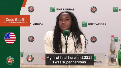 Gauff focussed on remaining 'calm and relaxed' after reaching Roland Garros final