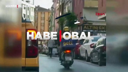 Ümraniye'de kurban pazarından kaçan boğa ortalığı birbirine kattı! O anlar kamerada!