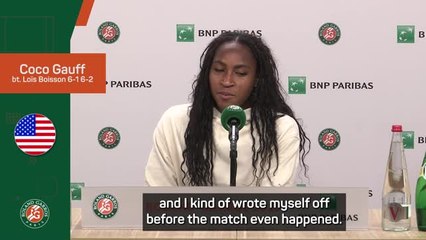 Gauff focussed on remaining 'calm and relaxed' after reaching Roland Garros final