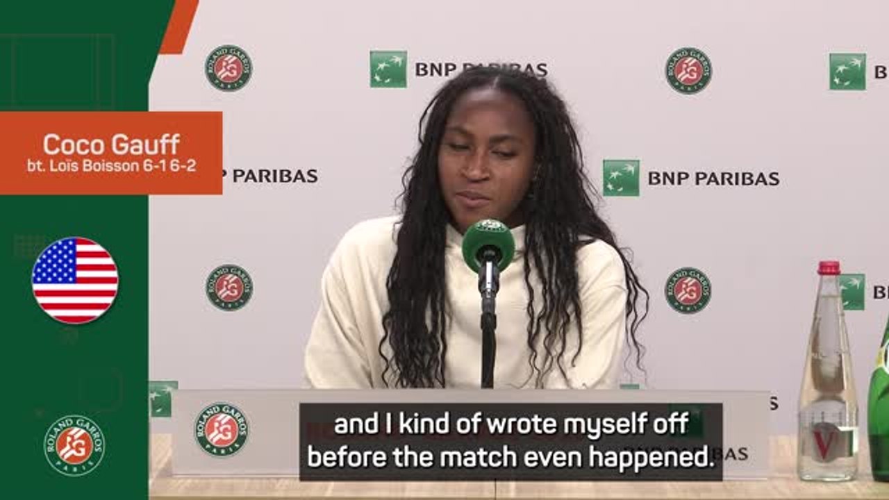 Gauff focussed on remaining 'calm and relaxed' after reaching Roland Garros final