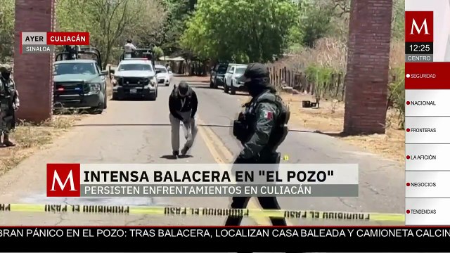 Se registra intensa balacera en la comunidad de 'El Pozo' en Culiacán, Sinaloa