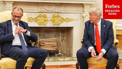 Reporter Asks Trump, 'Is Germany Doing Enough On Defense?' Right In Front Of Chancellor Merz