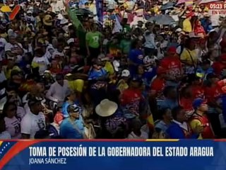 Joana Sánchez se juramenta Gobernadora de Aragua para el período 2025 - 2029