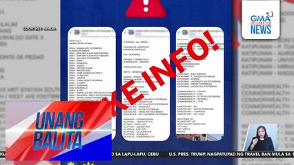 MMDA – Peke ang listahan ng mga lugar kung saan may NCAP cameras na kumakalat online | Unang Balita