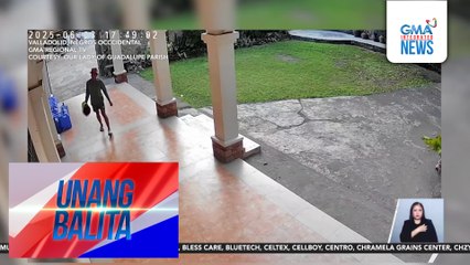 Lalaki, huli-cam na nagnakaw ng speaker gamit sa misa sa isang kumbento | Unang Balita