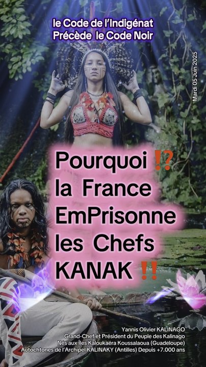Code Indigénat🛖Pro-Génocide☠️ Autochtones🗿Pourquoi les Chefs Kanak sont EmPrisonnés par la France⁉️