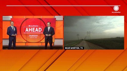 Large tornado touches down in northern Texas