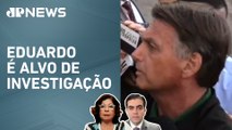 Jair Bolsonaro depõe à PF sobre suposta articulação de Eduardo por sanções contra autoridades