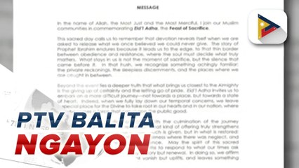 PBBM, nagbigay ng mensahe ngayong Eid’l Adha